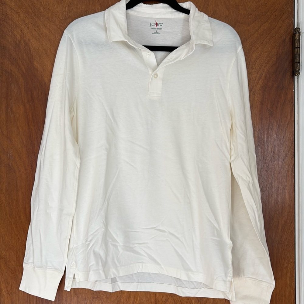 J crew men’s long sleeve polo. NWT